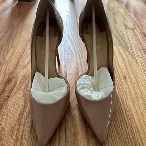 Christian Louboutin Iriza Beige Patent Heels